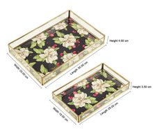 Load image into Gallery viewer, White Rose Allure Rectangle Tray
