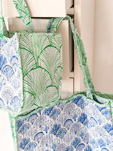 Load image into Gallery viewer, Blue Shell Reversible Tote Bag
