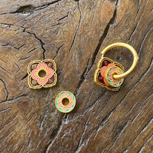 Load image into Gallery viewer, Peranakan Hoop Earrings