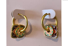 Load image into Gallery viewer, Peranakan Hoop Earrings