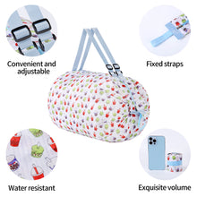 Load image into Gallery viewer, Instantly foldable shopper bags with zip