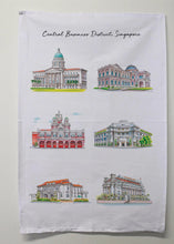 Load image into Gallery viewer, Linen Tea towel - Central Business District