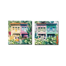 Load image into Gallery viewer, Set of 2 Reversible Fabric Coasters