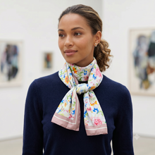 Load image into Gallery viewer, Oriental Spring Silk Scarf