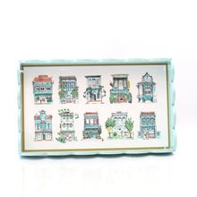 Load image into Gallery viewer, Turquoise Scallop Lacquer Tray - Turquoise Shophouses
