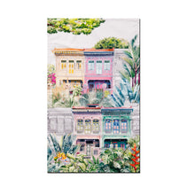 Load image into Gallery viewer, Peranakan Shophouses Tea Towel