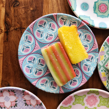 Load image into Gallery viewer, Peranakan Tile Quarter Bamboo Plates (8 inch)