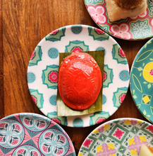 Load image into Gallery viewer, Peranakan Tile Quarter Bamboo Plates (8 inch)