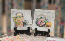 Load image into Gallery viewer, Set of 2 Reversible Fabric Coasters