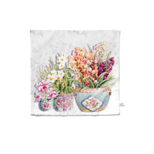 Load image into Gallery viewer, Cushion cover - Porcelain Kam Cheng with Cymbidiums