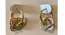 Load image into Gallery viewer, Peranakan Hoop Earrings