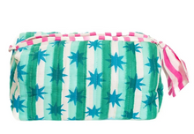 Load image into Gallery viewer, Aqua Star Stripe Cosmetic Bags and Pouch