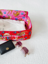Load image into Gallery viewer, Tiger Red Cosmetic Bags and Pouch