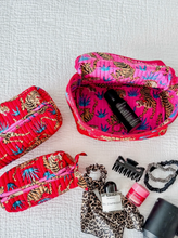 Load image into Gallery viewer, Tiger Red Cosmetic Bags and Pouch