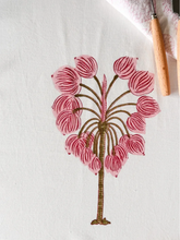 Load image into Gallery viewer, Pink Palms Tablecloth