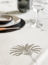 Load image into Gallery viewer, Grey Palms Tablecloth