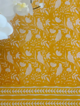 Load image into Gallery viewer, yellow Bird Tablecloth