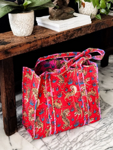 Load image into Gallery viewer, Red Tiger Reversible Tote Bag