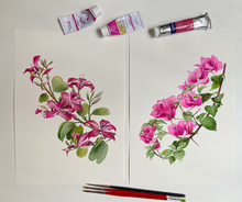 Load image into Gallery viewer, Tropical Flowers Pouch