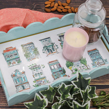 Load image into Gallery viewer, Turquoise Scallop Lacquer Tray - Turquoise Shophouses