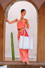 Load image into Gallery viewer, Blue Rabbit Reversible Tote Bag