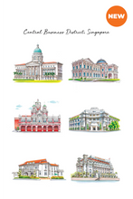 Load image into Gallery viewer, Linen Tea towel - Central Business District