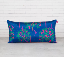 Load image into Gallery viewer, Prussian Berry Pecker 16" x 8" Blended Taf Silk Cushion Cover