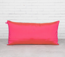 Load image into Gallery viewer, Prussian Berry Pecker 16" x 8" Blended Taf Silk Cushion Cover