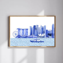 Load image into Gallery viewer, Singapore Skyline Art Print
