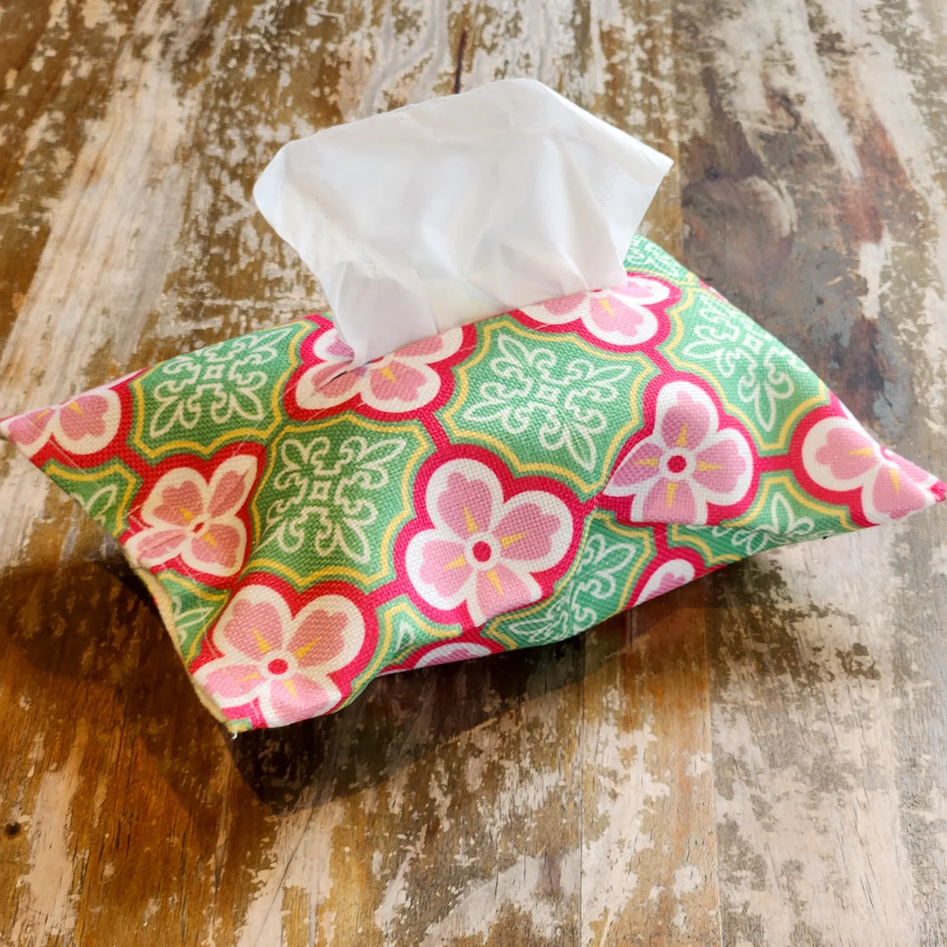 Peranakan Plum Blossom Tile Fabric Tissue Covers