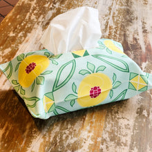 Load image into Gallery viewer, Peranakan Blue Coin Tile Fabric Tissue Covers
