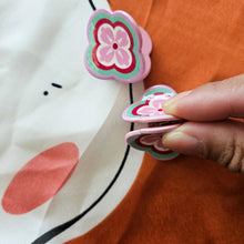Load image into Gallery viewer, Peranakan Tile Hair Claw Clip Plum Blossom
