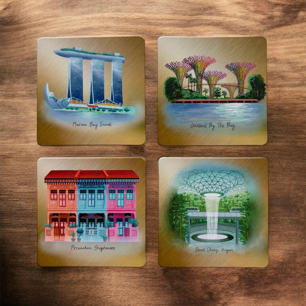 Singapore Icons Coaster Set