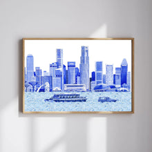 Load image into Gallery viewer, Singapore Skyline Art Print
