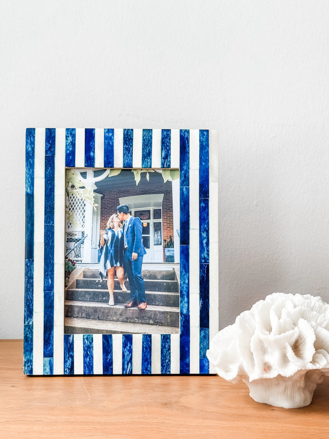 Photo frame - Bone inlay, Jewel, Blue Bone – Suterwala's
