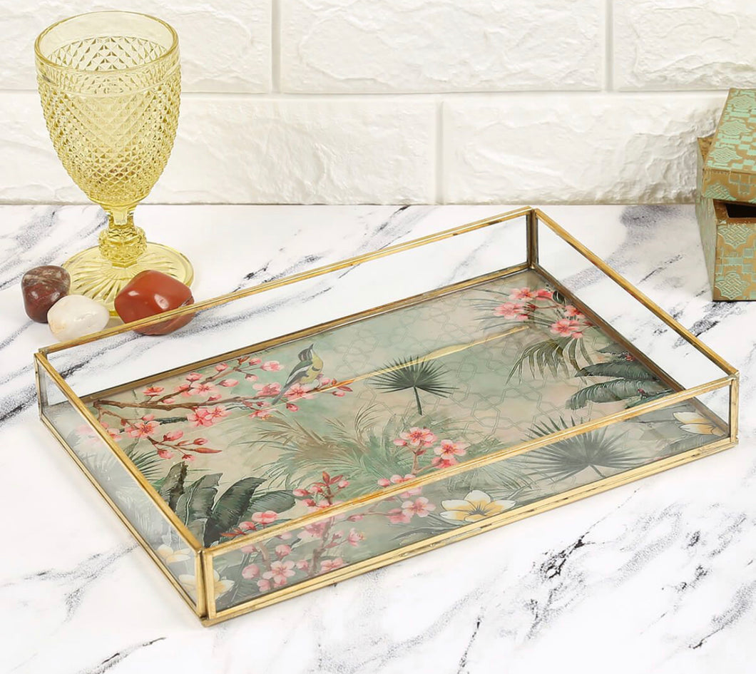 Spring Bloom Rectangle Serving Tray
