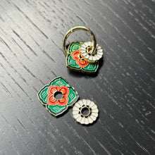 Load image into Gallery viewer, Peranakan Hoop Earrings

