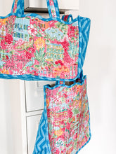 Load image into Gallery viewer, Tropical Pink Reversible Tote Bag

