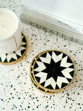 Load image into Gallery viewer, Clementi Black Individual Bone Inlay Coasters
