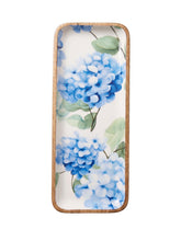 Load image into Gallery viewer, Azure Hydrangea Rectangular Serving Platter
