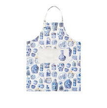 Load image into Gallery viewer, Blue Porcelain Apron
