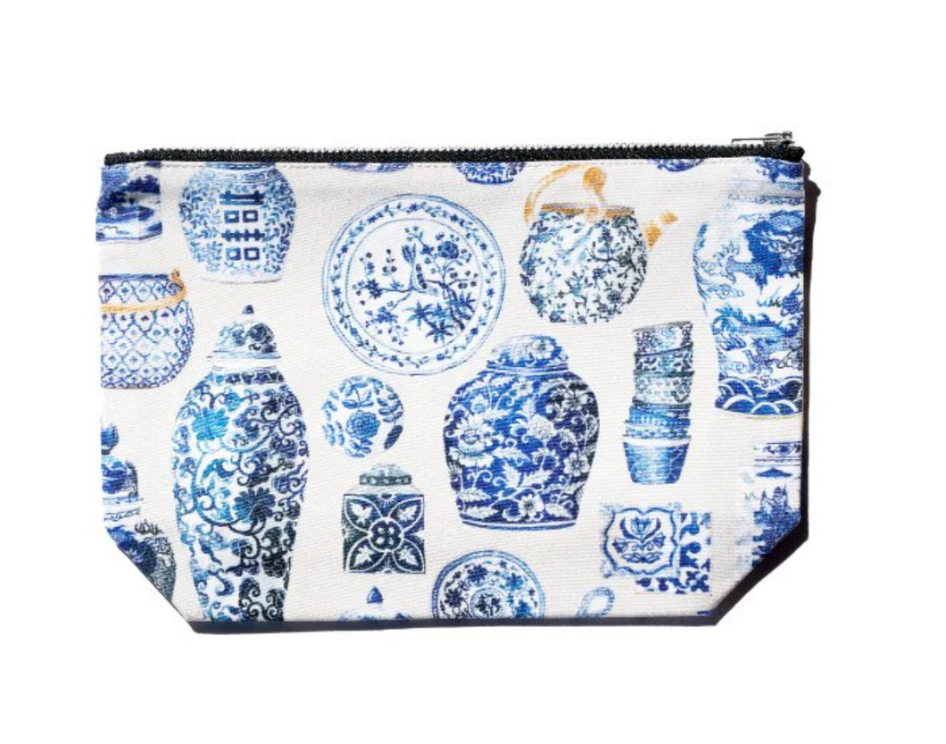 Blue Porcelain Pouch