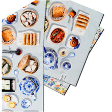 Load image into Gallery viewer, Chinese Dim Sum &amp; Mahjong Table Runner (Double-Sided)
