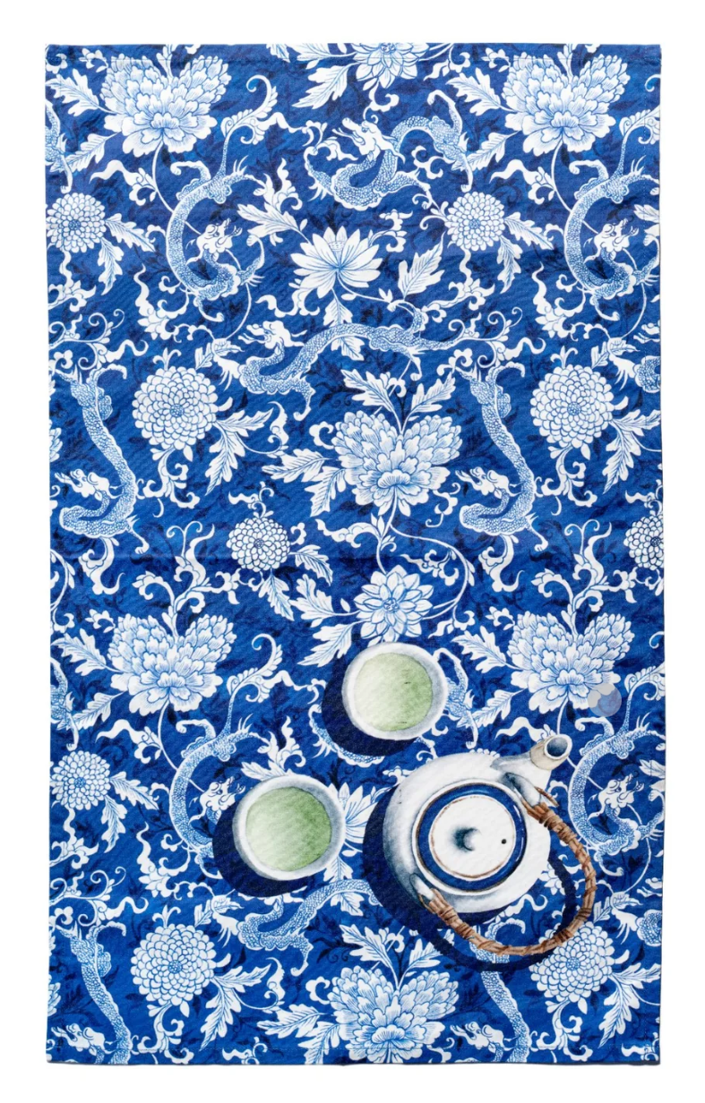 Tea towel - Blue Dragon