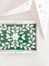 Load image into Gallery viewer, Botanical Green - Mini Mother of Pearl Tray
