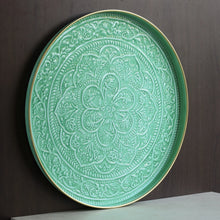 Load image into Gallery viewer, Green Enamel Large Tray
