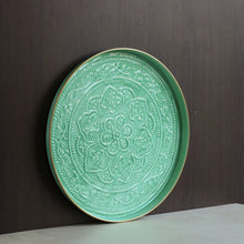 Load image into Gallery viewer, Green Enamel Medium Tray
