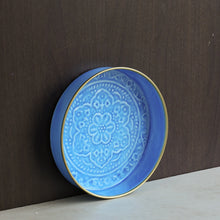 Load image into Gallery viewer, Blue Enamel Small Tray
