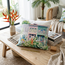 Load image into Gallery viewer, Cushion cover - Peranakan Shophouses
