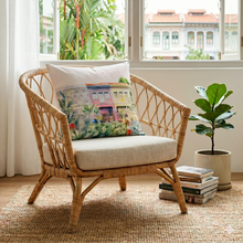 Load image into Gallery viewer, Cushion cover - Peranakan Shophouses
